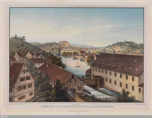 Aussicht von Mergelstetten nach Heidenheim : zur Erinnerung für Freunde