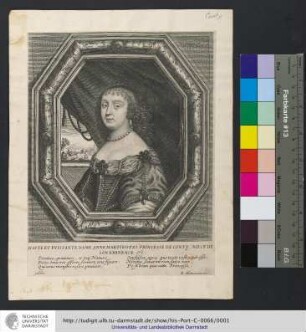 Havte Et Pvissante Dame Anne Martinozzi Princesse De Conty. Niece De Son Eminence [et]c. / B. Moncornet exc.