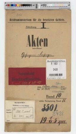 Gefangenenfürsorge. Nebenstück: Bd. 10