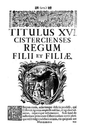 Titulus XVI. Cistercienses Regum Filii Et Filiæ