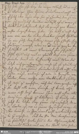Eigenh. Brief von Dorothea von Schlegel an August Wilhelm von Schlegel, Wien, 1811