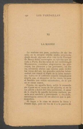 XI - La madre
