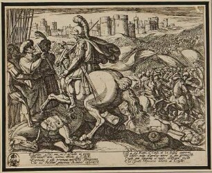 (Blatt Nr. 20 aus der zweiten Tasso-Serie zum Epos "La Gerusalemme Liberata")
