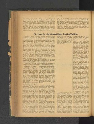 Die Frage der Besiedelungsfähigkeit Deutsch-Ostafrikas.