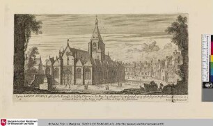 RECEUIL DES PLUS BEAUX EDIFICES ET FRONTISPICES DES EGLIZES DE PARIS, L´Eglize SAINCT SVLPICE; Bl. 5 [Ansicht der Kirche Saint Sulpice]