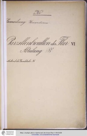 No. 33 Gemarkung Heusenstamm, Flur VI, Abteilung BI