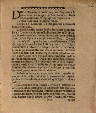 Quomodo Theologiae Studiosus In Studio Theologico versari debeat Brevis Manuductio Johannis Qvistorpii ...