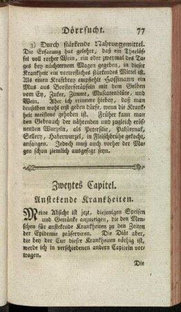 Zweytes Capitel. Anstekende Krankheiten.