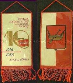 Wimpel Bündnis Sozialitische Jugend Polen, Lodz
