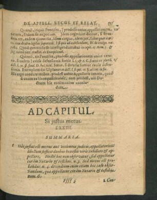 Ad Capitul. Si iustus metus. LXXIII.