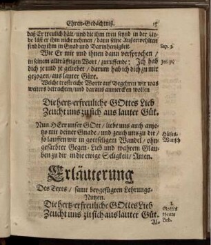 Erläuterung Des Texts/ samt beygefügten Lehrungs-Nutzen