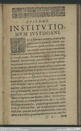Epitome Institutionum Iustiniani