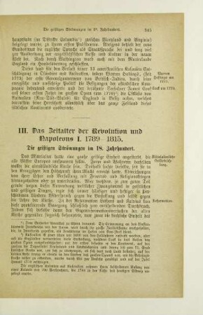 III. Das Zeitalter der Revolution und Napoleons I. 1789-1815