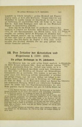 III. Das Zeitalter der Revolution und Napoleons I. 1789-1815