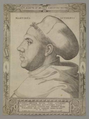 Bildnis des Martin Luther als Gelehrter mit Doktorhut