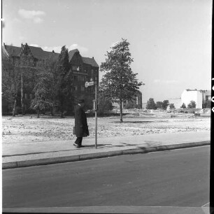 Negativ: Gelände, Martin-Luther-Straße 22, 1953