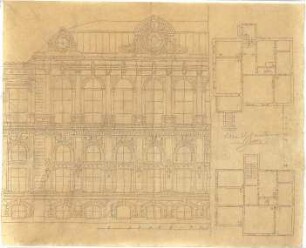 Zocher, Ernst; Gotha; Villa Hofmeister - Grundrisse, Aufriss