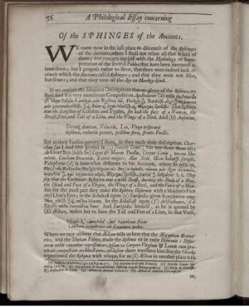 Of the SPINGES of the Ancients.