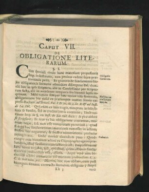 Caput VII. De Obligatione Literarum.