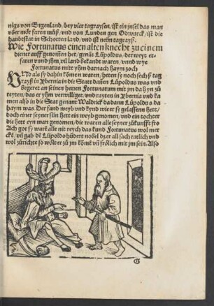 Wie Fortunatus einen alten knecht zu einem diener auff genommen het/ genannt Lüpoldus/ ...