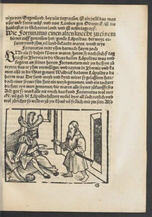 Wie Fortunatus einen alten knecht zu einem diener auff genommen het/ genannt Lüpoldus/ ...