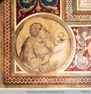 Maestà : Rahmenfiguren