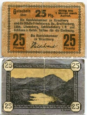 Hirschberg/Schlesien, Handelskammer, 25 Pfennig