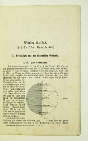 Vierter Kursus. (Lehrstoff der Untertertia.)