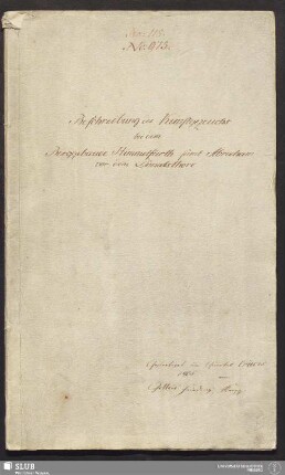 Beschreibung des Kunstgezeuchs bei dem Berggebaeude Himmelfarth samt Abraham vor dem Donatsthore - 17.6880 4.