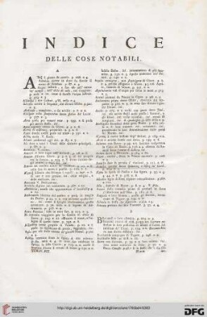 Indice delle cose notabili