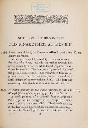 Notes on the principal Pictures in the Old Pinakothek at Munich : With Illustrations