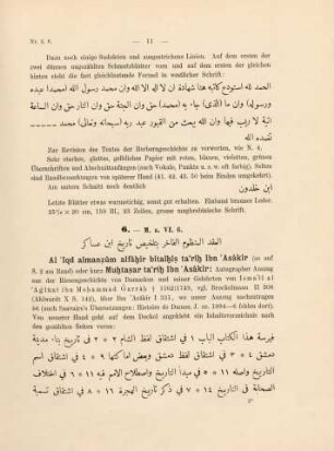 11-21, Ma VI 6 bis Ma VI 10 (Nr. 6-10)