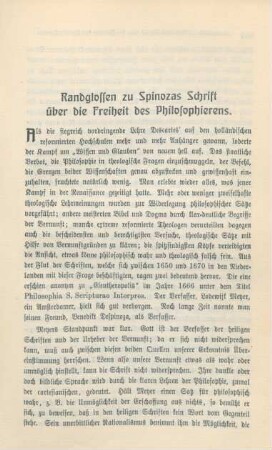 521-531 Randglossen zu Spinozas Schrift über die Freiheit des Philosophierens