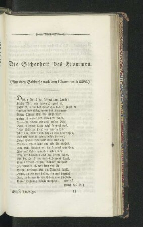 Die Sicherheit des Frommen.