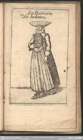 Ein Gärtnerin Une Jardiniere