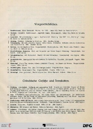 Vorgeschichtliches (Nr. 1-13)