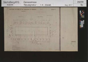 Reichsautobahnbrücke Siebenlehn; Lage der Bohrungen am Pfeiler IV