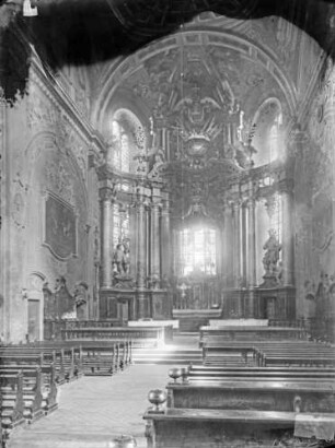 Walldürn, Wallfahrtsbasilika St. Georg, Blick in den Chor
