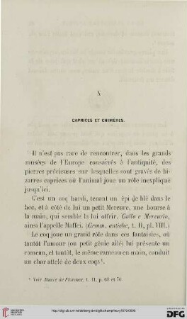 X: Caprices et chimères