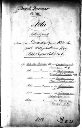 Die zu Dersekow abgehaltenen Kirchspielstände
