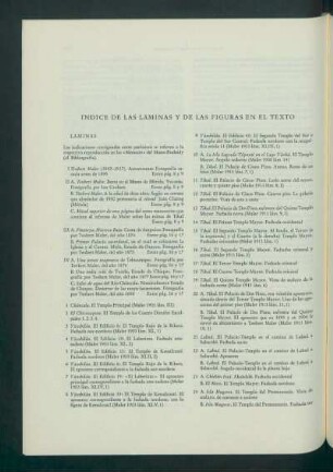 Índice de las Láminas y de las Figuras en el Texto