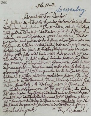 Brief an Jakob Loewenberg