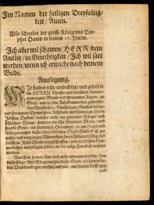 Auslegung.