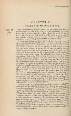 Chapter VI. Trade and manufactures