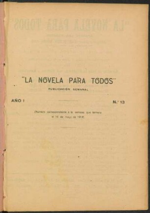1918001300: La cupletista : (novela)
