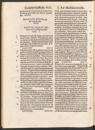 Canones Primae Epistolae ad Thessalonicenses