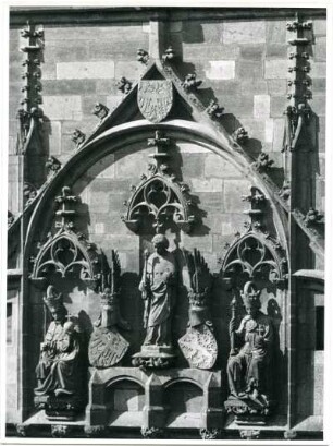Hauptrelief am altstädter Brückenturm, Prag, Böhmen und Mähren