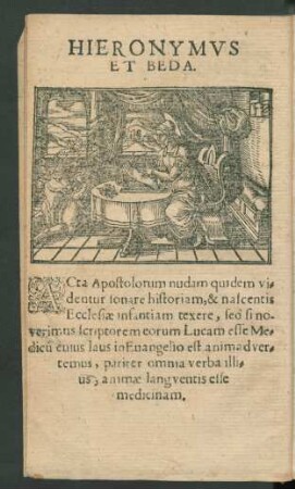 Hieronymus Et Beda.