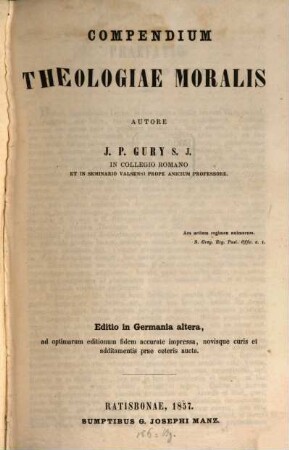Compendium theologiae moralis