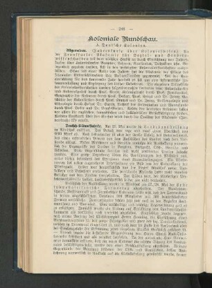 Koloniale Rundschau